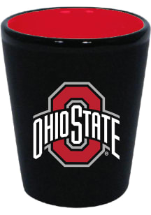 Black Ohio State Buckeyes 2oz Ceramic Matte Shot Glass