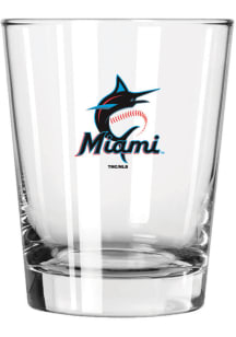 Miami Marlins 15oz Double Old Fashioned Rock Glass
