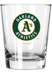 Oakland Athletics 15oz Double Old Fashioned Rock Glass