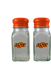 Oklahoma State Cowboys Glass S and P Shaker ColorTop Salt and Pepper Set
