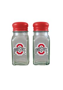 Ohio State Buckeyes Glass S and P Shaker ColorTop Salt and Pepper Set