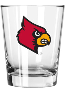 Louisville Cardinals 15oz Double Old Fashioned Rock Glass
