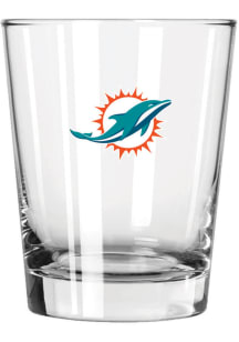 Miami Dolphins 15oz Double Old Fashioned Rock Glass