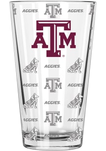 Texas A&amp;M Aggies Sandblasted Pint Glass