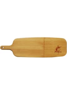 Miami Marlins Bamboo Paddle Cutting Board