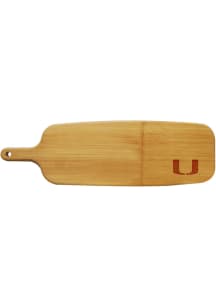 Miami Hurricanes Bamboo Paddle Cutting Board