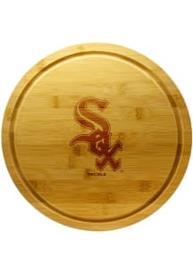 Chicago White Sox 13 Inch Bamboo Lazy Susan Cutting Board