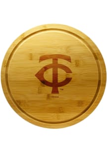Minnesota Twins 13 Inch Bamboo Lazy Susan Cutting Board