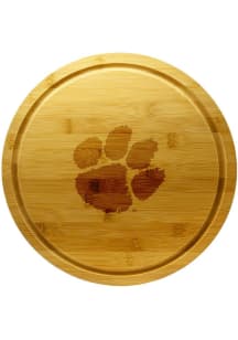 Clemson Tigers 13 Inch Bamboo Lazy Susan Cutting Board