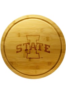 Iowa State Cyclones 13 Inch Bamboo Lazy Susan Cutting Board