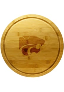 Brown K-State Wildcats 13 Inch Bamboo Lazy Susan Kitchen Cutting Board