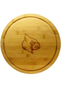 Louisville Cardinals 13 Inch Bamboo Lazy Susan Cutting Board
