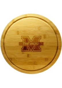Marshall Thundering Herd 13 Inch Bamboo Lazy Susan Cutting Board