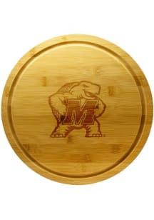 Brown Maryland Terrapins 13 Inch Bamboo Lazy Susan Kitchen Cutting Board