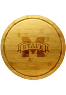 Mississippi State Bulldogs 13 Inch Bamboo Lazy Susan Cutting Board
