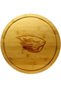 Oregon State Beavers 13 Inch Bamboo Lazy Susan Cutting Board