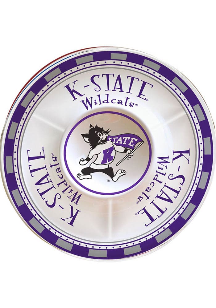K-State Wildcats Ceramic Round Serving Tray