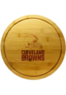 Cleveland Browns 13 Inch Bamboo Lazy Susan Cutting Board