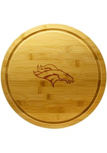 Denver Broncos 13 Inch Bamboo Lazy Susan Cutting Board