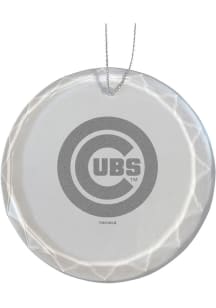 Chicago Cubs Glass Ornament