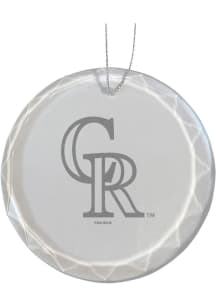 Colorado Rockies Glass Ornament
