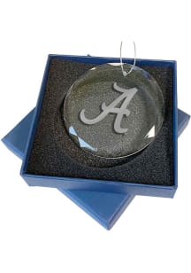 Alabama Crimson Tide Glass Ornament