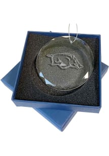 Arkansas Razorbacks Glass Ornament