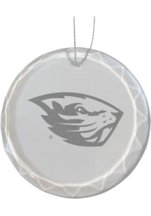 Oregon State Beavers Glass Ornament