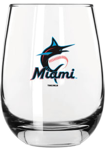 Miami Marlins 16oz Stemless Wine Glass