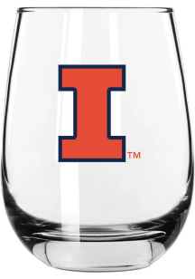 Illinois Fighting Illini 16oz Stemless Wine Glass