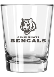 Cincinnati Bengals 15 oz. Etched Rock Glass
