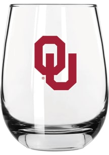 Oklahoma Sooners 16oz Stemless Wine Glass