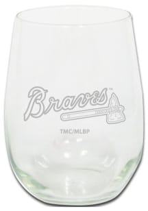 Atlanta Braves 15oz Etched Stemless Wine Glass