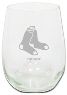 Boston Red Sox 15oz Etched Stemless Wine Glass - White