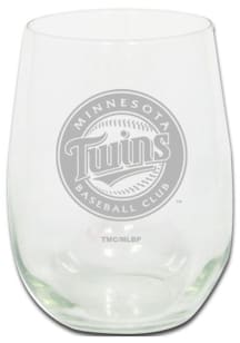 Minnesota Twins 15oz Etched Stemless Wine Glass
