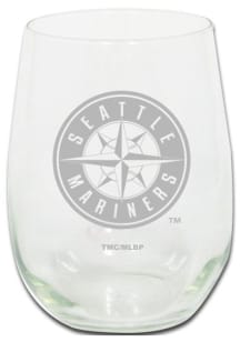 Seattle Mariners 15oz Etched Stemless Wine Glass