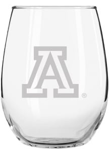 Arizona Wildcats 15oz Etched Stemless Wine Glass
