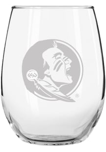 Florida State Seminoles 15oz Etched Stemless Wine Glass