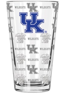 Kentucky Wildcats Sandblasted Pint Glass