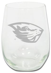 Oregon State Beavers 15oz Etched Stemless Wine Glass