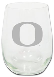 Oregon Ducks 15oz Etched Stemless Wine Glass