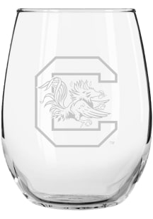 South Carolina Gamecocks 15oz Etched Stemless Wine Glass