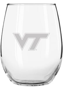 Virginia Tech Hokies 15oz Etched Stemless Wine Glass