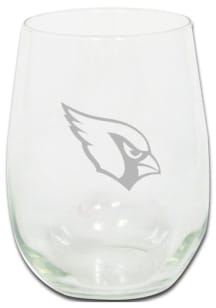 Arizona Cardinals 15oz Etched Stemless Wine Glass