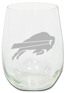 Buffalo Bills 15oz Etched Stemless Wine Glass