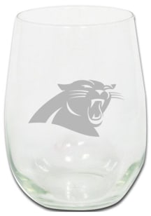 Carolina Panthers 15oz Etched Stemless Wine Glass