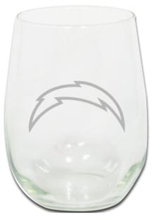 Los Angeles Chargers 15oz Etched Stemless Wine Glass