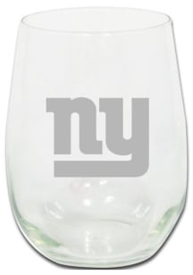 New York Giants 15oz Etched Stemless Wine Glass