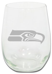 Seattle Seahawks 15oz Etched Stemless Wine Glass