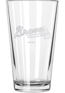Atlanta Braves 17oz Etched Pint Glass